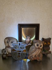 Lote de SEIS CORUJAS Decorativas de Parede, Etc comprar usado  Enviando para Brazil