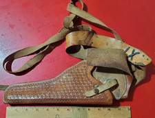Vintage leather basket for sale  Helena
