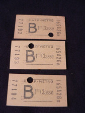 Ticket ancien jaune d'occasion  Montignac