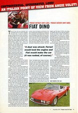 Fiat dino article for sale  NEWCASTLE
