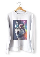 Husky art sweatshirt for sale  ENFIELD