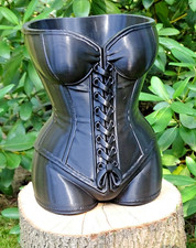 Doniczka dekoracyjna unikatowa gorset SEXY WOMAN home decor czarna 22cm 3D Art na sprzedaż  PL
