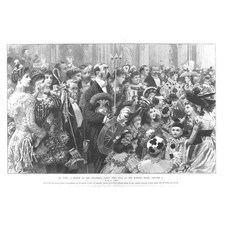 Vestido fantasia infantil LONDRES baile na mansão - estampa antiga 1899 comprar usado  Enviando para Brazil