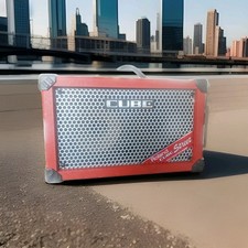 Roland amplificador estéreo alimentado por bateria cubo rua vermelho testado-funcionando comprar usado  Enviando para Brazil