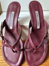 Manolo blahnik burgundy for sale  Carlisle