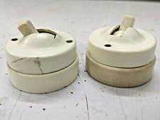 Alt Vintage Selten Comet 250 V 5 Amp Porzellan & Bakelit Elektro Schalter,Indien, usado comprar usado  Enviando para Brazil