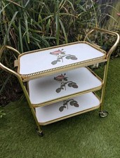 Vintage gold floral for sale  GLASGOW