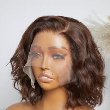 Usado, Onda solta profunda renda completa cabelo humano brasileiro pré-arrancado marrom escuro 12 polegadas comprar usado  Enviando para Brazil