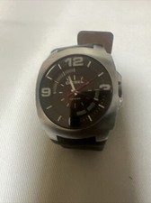 RELÓGIO DE PULSO DIESEL DZ-1222 MOSTRADOR MARROM E CROMADO PULSEIRA ORIGINAL Couro, usado comprar usado  Enviando para Brazil