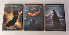 Lot Of 3 Batman DVDs Batman Begins, The Dark Knight, & The Dark Knight Rises  comprar usado  Enviando para Brazil