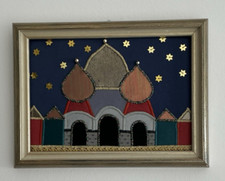 Wandbild stoff handmade gebraucht kaufen  Weikersheim