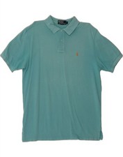Camisa polo masculina grande algodão turquesa DF07 POLO RALPH LAUREN comprar usado  Enviando para Brazil