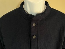 L.L. Camisa henley masculina Bean azul escuro sólido mistura de lã River Driver média M comprar usado  Enviando para Brazil