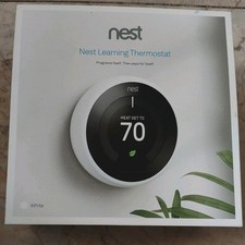 Termostato de aprendizado Google Nest 3ª geração T3017US branco. Ótimo estado, não testado comprar usado  Enviando para Brazil