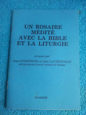 Rosaire medite bible d'occasion  Plessala