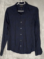 Camisa masculina Emporio Armani com botões tamanho G azul manga longa monograma comprar usado Camisa masculina Emporio Armani com botões tamanho G azul manga longa monograma comprar usado  Enviando para Brazil