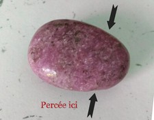 Pendentif lépidolite percé d'occasion  Tours-