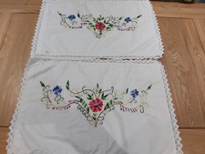 Vintage white embroidered for sale  BIRMINGHAM