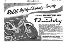 1954 advert nsu for sale  SIDCUP
