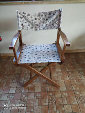 Sedia regista legno usato  Roma