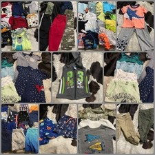 Lote de roupas para bebês meninos pacote marcas mistas camisas calças shorts roupas 12 18 M 60 comprar usado  Enviando para Brazil