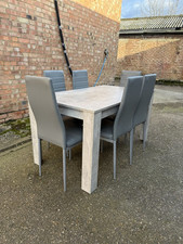 Grey modern dining for sale  MITCHAM