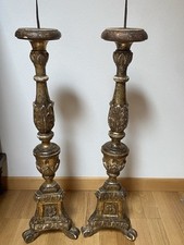 Coppia candelabri legno usato  Zero Branco