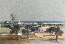 Tunisia watercolour painting for sale  RIPON