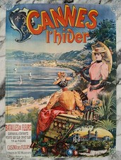 Vintage plakat cannes gebraucht kaufen  Düsseldorf