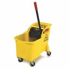 Combo balde/enrolador comercial Rubbermaid tandem - 31 qt amarelo comprar usado  Enviando para Brazil