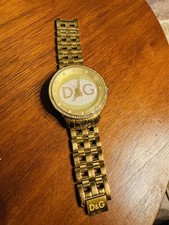 Relógio de pulso masculino de quartzo analógico D&G/Dolce & Gabbana D&G ouro vintage 854328 comprar usado  Enviando para Brazil