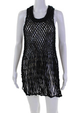 Osklen Feminino Gola Redonda Aberta Crochê Malha Cover Up Azul Marinho Pequeno comprar usado  Enviando para Brazil