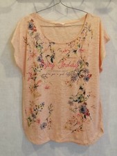 Shirt orange abricot d'occasion  Bourg-de-Thizy