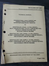 M127 Semi Trailer Parts Manual m128 m129 12-Ton m127a1 m127a1 M127a1c M127ac2 for sale  Yakima