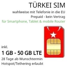 Türkei sim touristen gebraucht kaufen  Augsburg