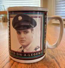 Caneca Elvis Presley foto exército cerâmica xícara de café preta foto retrô comprar usado  Enviando para Brazil