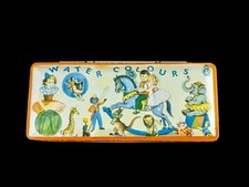 Conjunto de cor de água vintage LL Products feito na Inglaterra lata litho brinquedos circo comprar usado  Enviando para Brazil
