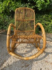 Fauteuil bascule attribué d'occasion  Saint-Rémy-de-Provence