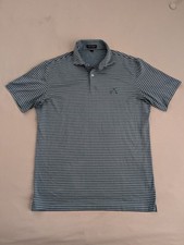 Camisa polo masculina Peter Millar Crown artesanal listra média milhas desempenho golfe comprar usado  Enviando para Brazil