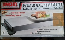 Unold cordless wärmeplatte gebraucht kaufen  Hamburg