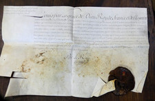 Parchemin 1742 diplome d'occasion Parchemin 1742 diplome d'occasion  Morestel