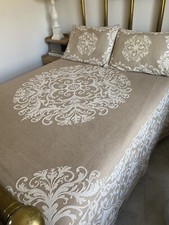 Beige cotton demask for sale  Winchester