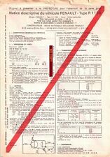 Descriptive note r16 d'occasion  Expédié en Belgium