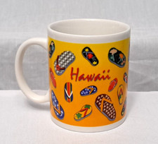 Usado, Caneca de chá café havaiana colecionável 24080 chinelo chinelo amarelo oceano tropical comprar usado  Enviando para Brazil