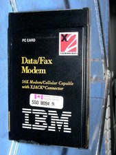 IBM PC Card 02K4249 Data Fax Modem 56k Mode/Cellular Capable XJACK Connector FCC, usado comprar usado  Enviando para Brazil