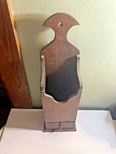 Maravilhosa caixa de vela de parede madeira primitiva c 1880 pátina original comprar usado  Enviando para Brazil
