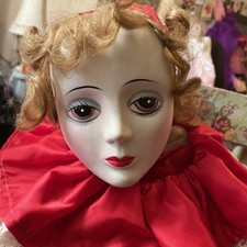 Antique porcelain clown for sale  BOURNEMOUTH