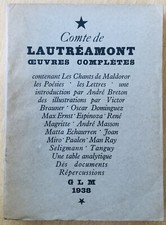 Comte lautreamont oeuvres d'occasion  Paris XII