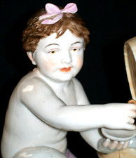 ANTIGA BONECA ALEMÃ DRESDEN VOLKSTEDT ART DÉCO MENINA NUA ESTATUETA DE PORCELANA comprar usado  Enviando para Brazil