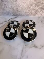 4 PÇS BMW 68mm preto roda centro cubo tampas logotipo emblema aro calotas emblema, usado comprar usado  Enviando para Brazil